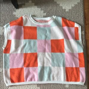 WORN ONCE Checkered Top